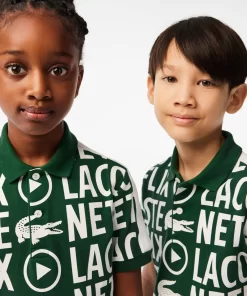 Polo Enfant X Netflix En Coton Biologique | Lacoste Flash Sale