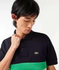 Polo Fabrique En France Avec Bandes Contrastees | Lacoste Fashion