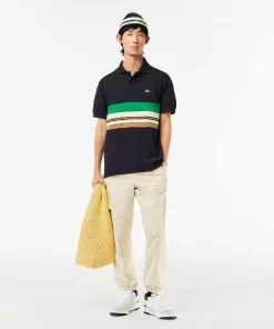 Polo Fabrique En France Avec Bandes Contrastees | Lacoste Fashion