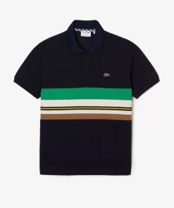 Polo Fabrique En France Avec Bandes Contrastees | Lacoste Fashion