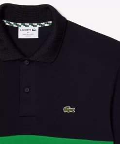 Polo Fabrique En France Avec Bandes Contrastees | Lacoste Fashion