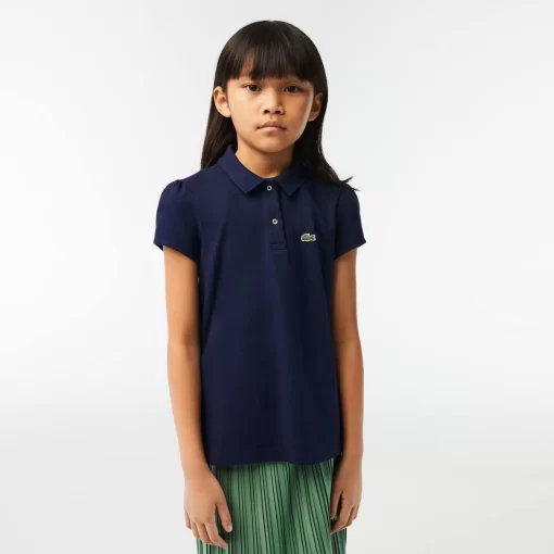 Polo Fille En Mini Pique Avec Col Festonne | Lacoste Best