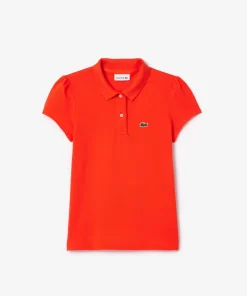 Polo Fille En Mini Pique Avec Col Festonne | Lacoste Hot