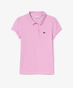 Polo Fille En Mini Pique Avec Col Festonne | Lacoste Hot