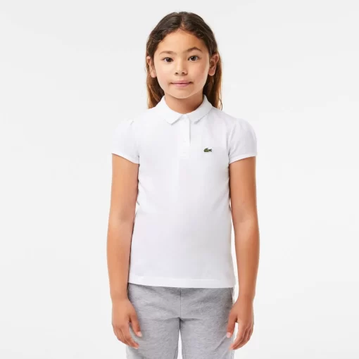 Polo Fille En Mini Pique Avec Col Festonne | Lacoste Discount