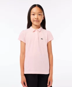 Polo Fille En Mini Pique Avec Col Festonne | Lacoste Hot