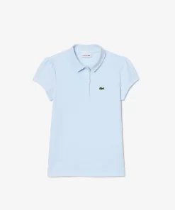 Polo Fille En Mini Pique Avec Col Festonne | Lacoste Store