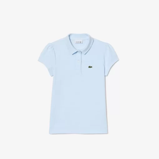 Polo Fille En Mini Pique Avec Col Festonne | Lacoste Store