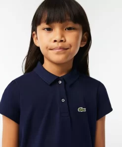 Polo Fille En Mini Pique Avec Col Festonne | Lacoste Best