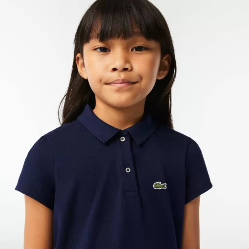 Polo Fille En Mini Pique Avec Col Festonne | Lacoste Best