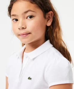 Polo Fille En Mini Pique Avec Col Festonne | Lacoste Discount