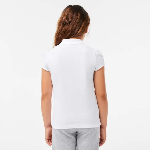 Polo Fille En Mini Pique Avec Col Festonne | Lacoste Discount