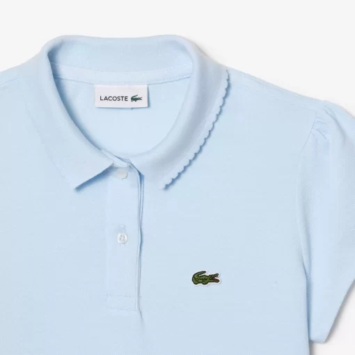 Polo Fille En Mini Pique Avec Col Festonne | Lacoste Store