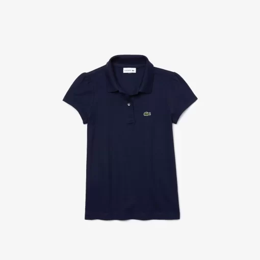 Polo Fille En Mini Pique Avec Col Festonne | Lacoste Best