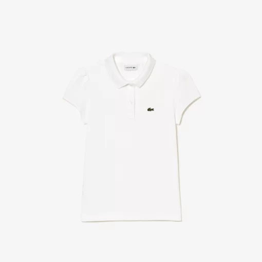 Polo Fille En Mini Pique Avec Col Festonne | Lacoste Discount