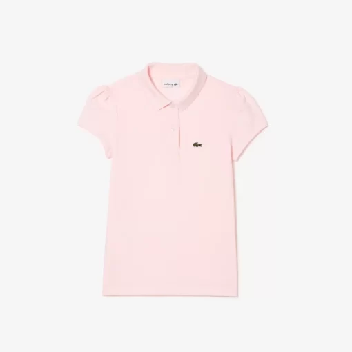 Polo Fille En Mini Pique Avec Col Festonne | Lacoste Hot