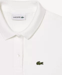 Polo Fille En Mini Pique Avec Col Festonne | Lacoste Discount