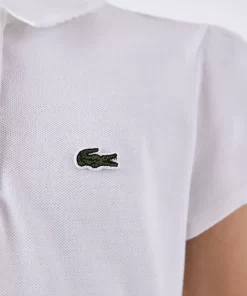 Polo Fille En Mini Pique Avec Col Festonne | Lacoste Discount