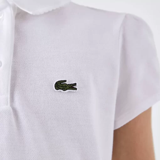 Polo Fille En Mini Pique Avec Col Festonne | Lacoste Discount