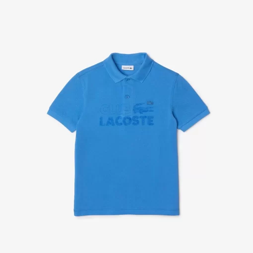 Polo Garçon Avec Marquage En Coton Biologique | Lacoste Best