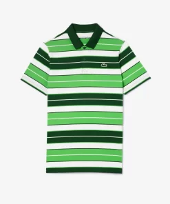 Polo Golf A Rayures Ultra-Dry Anti-Uv | Lacoste Sale