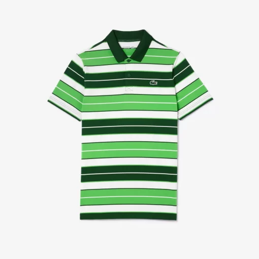 Polo Golf A Rayures Ultra-Dry Anti-Uv | Lacoste Sale