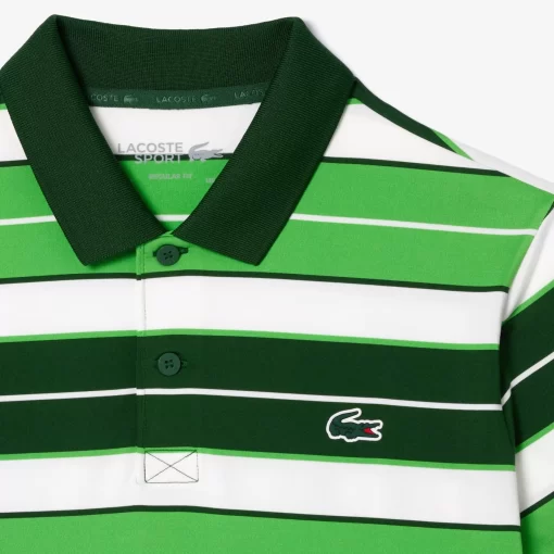 Polo Golf A Rayures Ultra-Dry Anti-Uv | Lacoste Sale