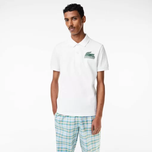 Polo Homme En Petit Pique De Coton | Lacoste Outlet