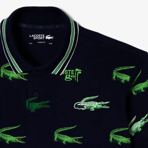 Polo Homme Golf Imprime Crocodile | Lacoste Flash Sale