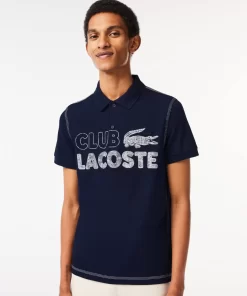 Polo Homme Imprime En Coton Biologique | Lacoste Online