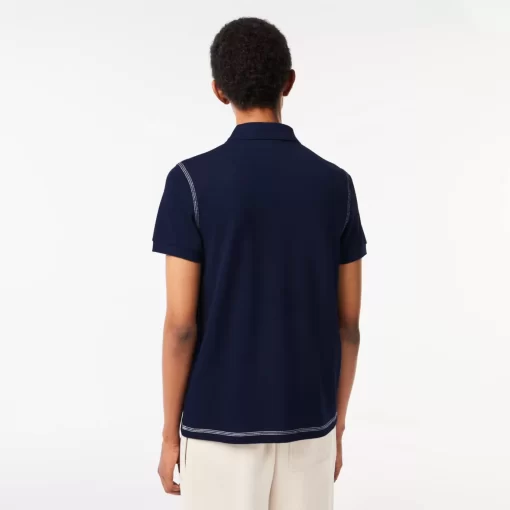 Polo Homme Imprime En Coton Biologique | Lacoste Online