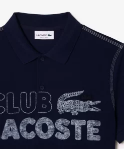 Polo Homme Imprime En Coton Biologique | Lacoste Online