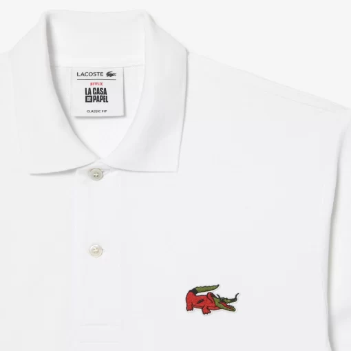 Polo Homme X Netflix En Coton Biologique | Lacoste Hot