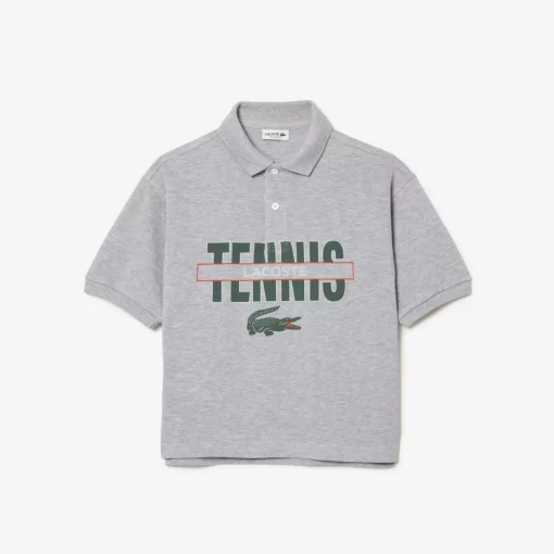 Polo Imprime Avec Inscriptions En Petit Pique | Lacoste Cheap