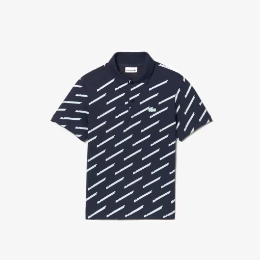 Polo Imprime Garçon En Coton Biologique | Lacoste Flash Sale