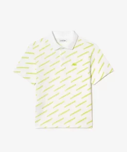 Polo Imprime Garçon En Coton Biologique | Lacoste Clearance