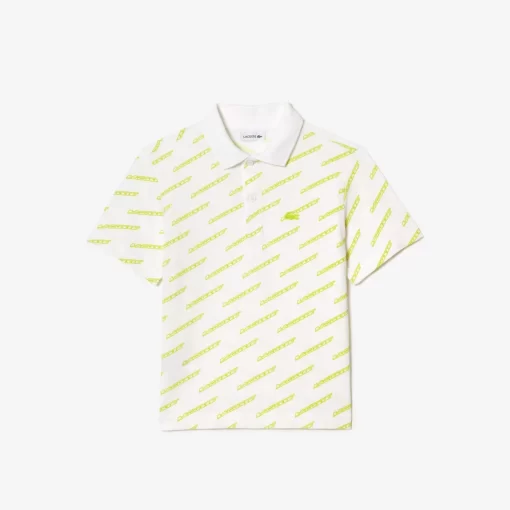 Polo Imprime Garçon En Coton Biologique | Lacoste Clearance