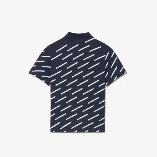 Polo Imprime Garçon En Coton Biologique | Lacoste Flash Sale