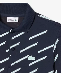 Polo Imprime Garçon En Coton Biologique | Lacoste Flash Sale