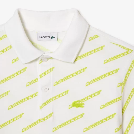 Polo Imprime Garçon En Coton Biologique | Lacoste Clearance