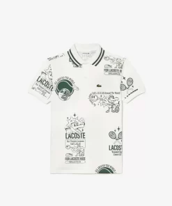 Polo Imprime Graphique En Coton | Lacoste Best Sale