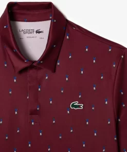 Polo Imprime Homme Golf En Polyester Recycle | Lacoste Best