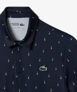 Polo Imprime Homme Golf En Polyester Recycle | Lacoste Shop