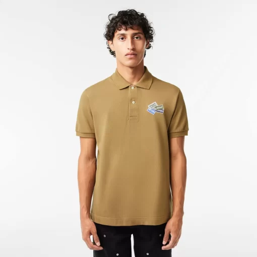 Polo L.12.12 En Petit Pique De Coton Avec Badges | Lacoste Outlet