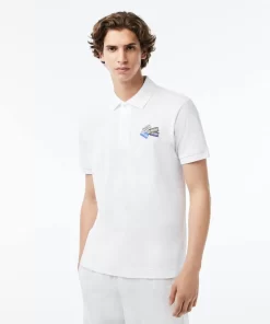 Polo L.12.12 En Petit Pique De Coton Avec Badges | Lacoste Store