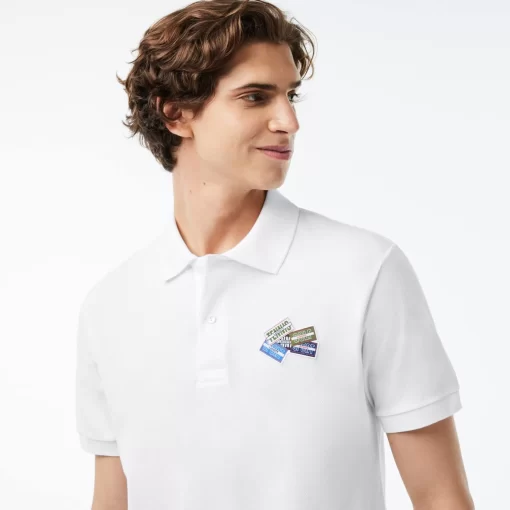 Polo L.12.12 En Petit Pique De Coton Avec Badges | Lacoste Store