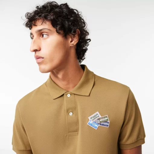 Polo L.12.12 En Petit Pique De Coton Avec Badges | Lacoste Outlet