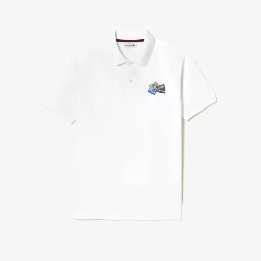 Polo L.12.12 En Petit Pique De Coton Avec Badges | Lacoste Store