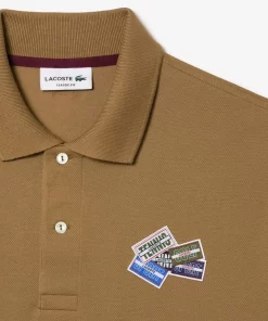 Polo L.12.12 En Petit Pique De Coton Avec Badges | Lacoste Outlet