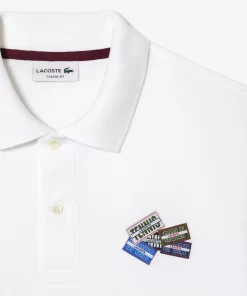 Polo L.12.12 En Petit Pique De Coton Avec Badges | Lacoste Store